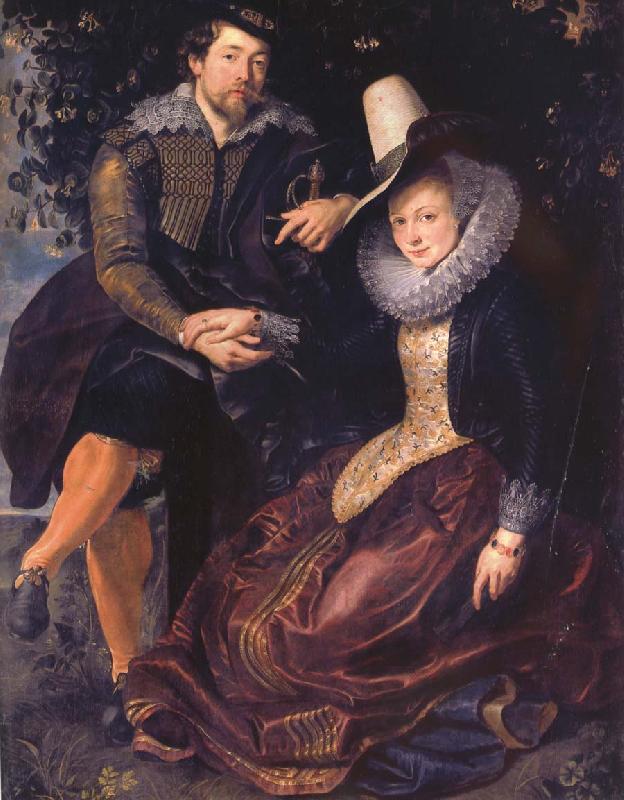 Peter Paul Rubens Rubens with his First wife isabella brant in the Honeysuckle bower Sweden oil painting art